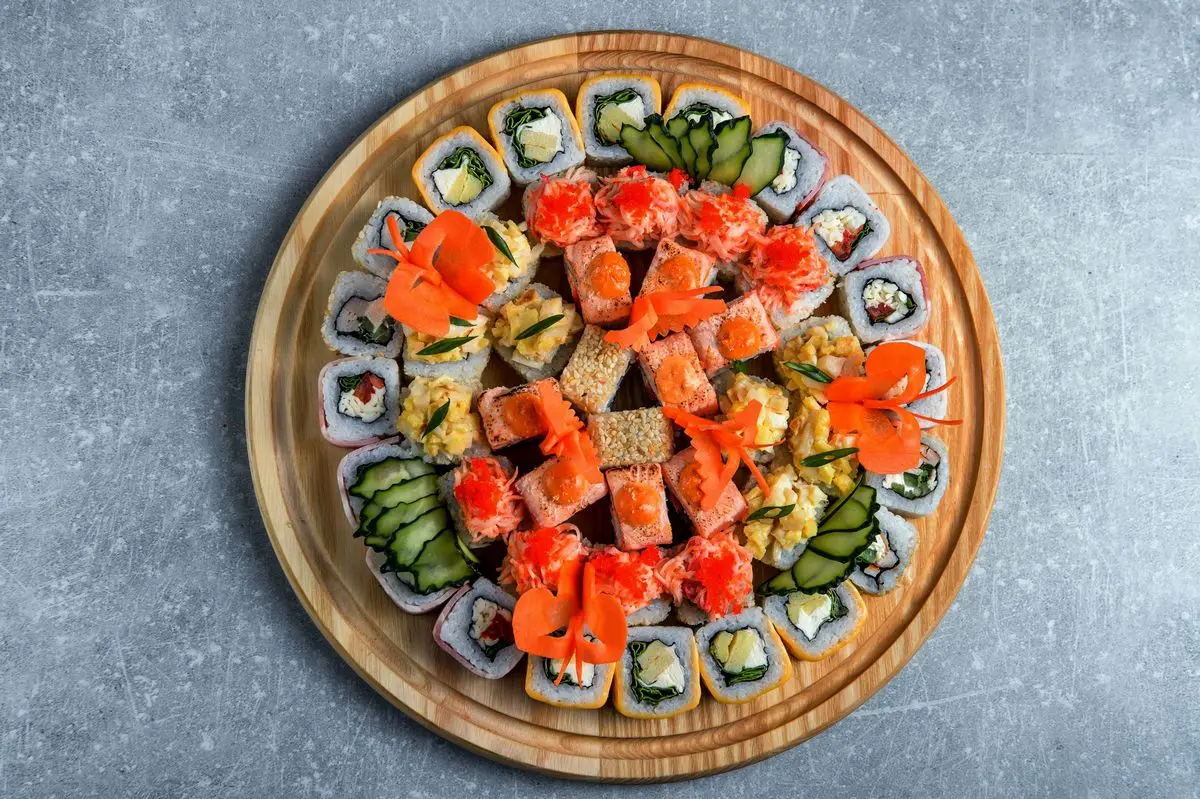 平面素材-6张超高清美味食物寿司图片Sushi sets, delicious food(7)